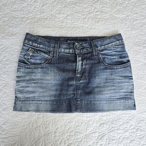 Y2K Miss Sixty Micro Mini Denim Jean Cotton Skirt
